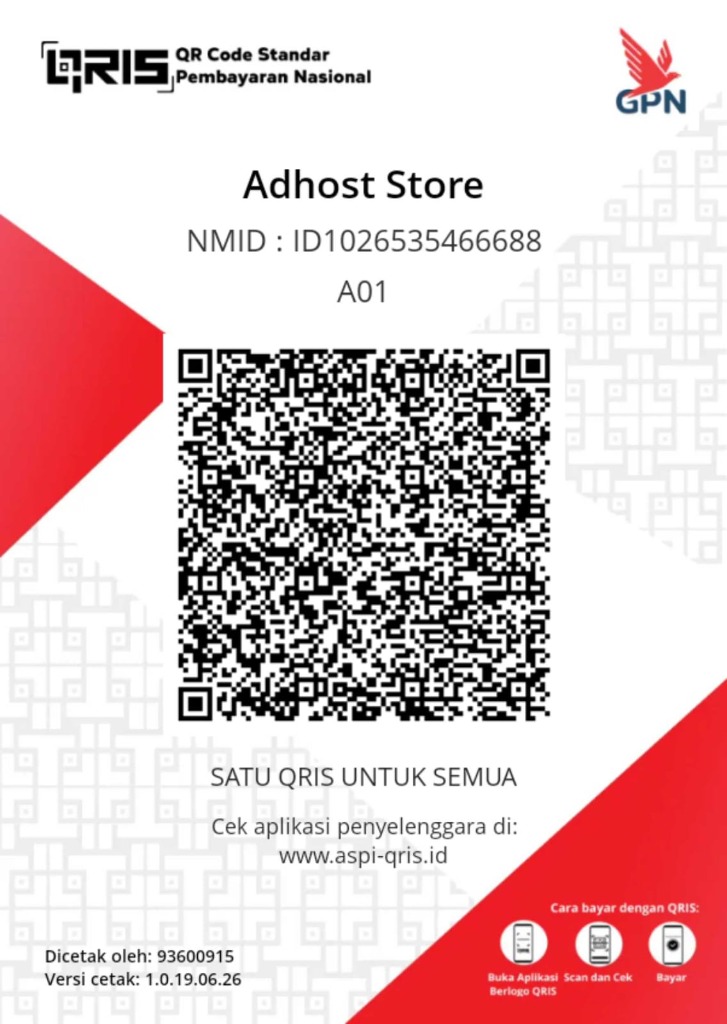 QRIS AdHosting